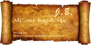 József Boglárka névjegykártya