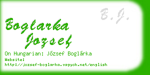 boglarka jozsef business card